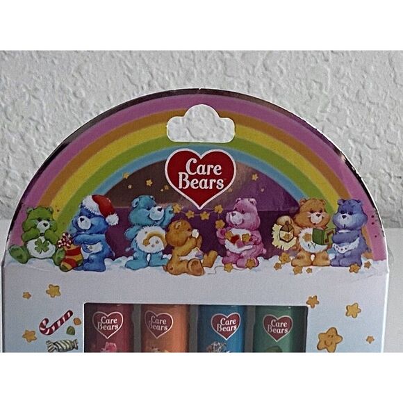 4 Pack Taste Beauty Care Bears Lip Balms Cherry Pecan Pie Blueberry Peppermint - Picture 6 of 10